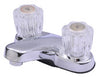 Ultra Faucets Chrome Centerset Bathroom Sink Faucet 4 in.