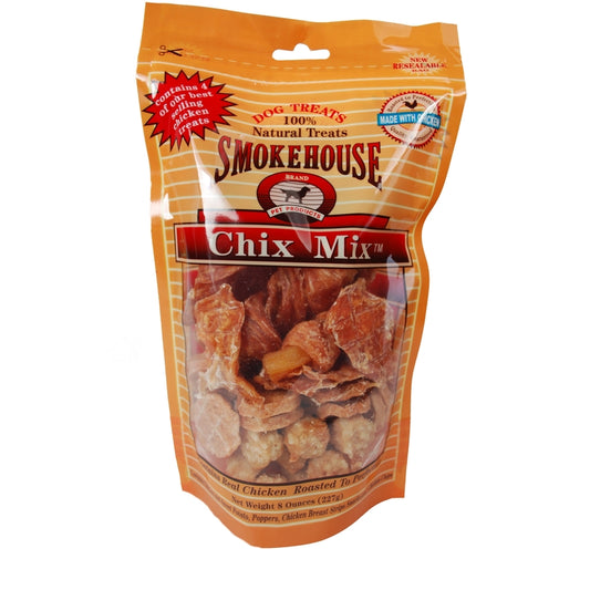 Smokehouse Chix Mix Chicken Grain Free Treats For Dogs 8 oz 1 pk