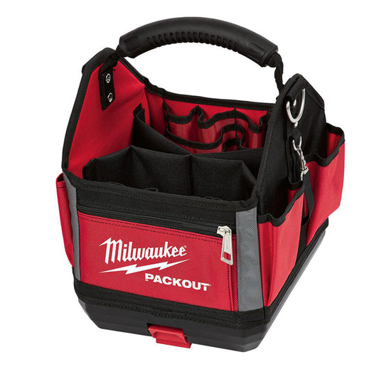 Milwaukee  PACKOUT  11 in. W x 13 in. H Ballistic Polyester  Tool Tote  28 pocket Black/Red  1 pc.