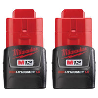 Milwaukee M12 REDLITHIUM CP 12 V 1.5 Ah Lithium-Ion Compact Battery Combo Pack 2 pc