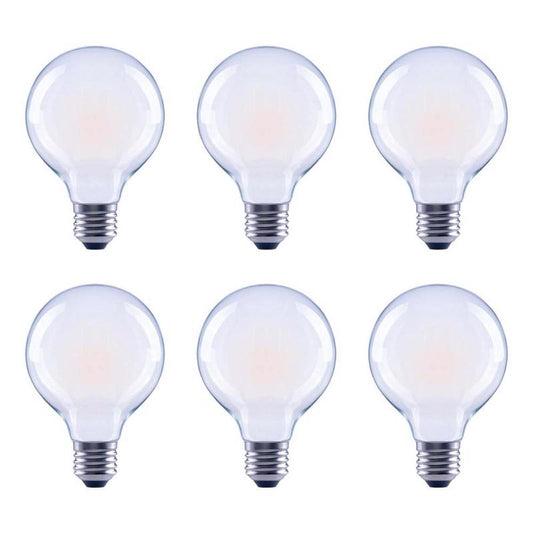 Global Value Lighting G25 E26 (Medium) LED Bulb Soft White 40 W 6 pk
