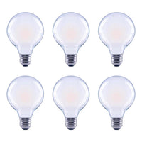 Global Value Lighting G25 E26 (Medium) LED Bulb Soft White 40 W 6 pk