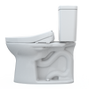 TOTO® Drake® WASHLET®+ Two-Piece Elongated 1.28 GPF Universal Height TORNADO FLUSH® Toilet with S500e Bidet Seat, 10 Inch Rough-In, Cotton White - MW7763046CEFG.10#01