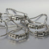Excell Silver Metal Power Glides Non-Adhesive Shower Curtain Rings