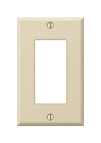 Amerelle Contractor Ivory 1 gang Stamped Steel Rocker/Toggle Wall Plate 1 pk