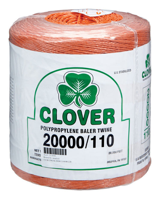 Clover  20000 ft. L Orange  Poly  Twine