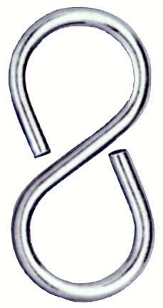Hindley 41775 1-5/8 Zinc S Hooks Light Closed Style (Pack of 100)
