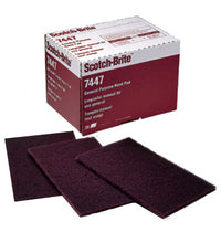 Very Fine Maroon Hand Pad, 6x9-In. (Pack of 20)
