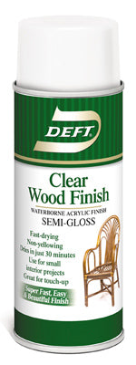 Deft Semi-Gloss Clear Water-Based Acrylic Finish and Sealer 11.5 oz. (Pack of 6)