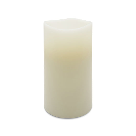 Matchless Darice Ivory Vanilla Honey Scent Pillar Flameless Flickering Candle 6 in. H x 3.15 in. Dia. (Pack of 4)