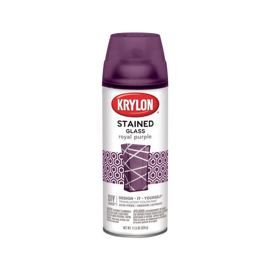 Krylon Stained Glass Translucent Royal Purple Indoor Spray Paint 11.5 oz., 31 sq. ft. Coverage