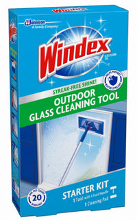 Windex Outdoor All-In-One No Scent Glass Cleaner Starter Kit 1 pk Wipes