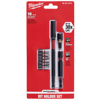 Milwaukee  SHOCKWAVE  Phillips/Square Recess/Torx  Multi Size   x 6 in. L Impact Insert Bit and Bit Holder Set