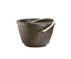 Suncast Brown Resin Stationary Free Standing Hose Pot 100 ft. Capacity