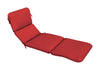 Casual Cushion  Red  Polyester  Seating Cushion  3.5 in. H x 23 in. W x 74 in. L