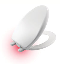 Mayfair  iLumaLight  Slow Close Elongated  White  Plastic  Toilet Seat