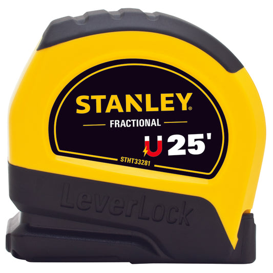 Stanley LeverLock 25 ft. L X 1 in. W Tape Measure 1 pk