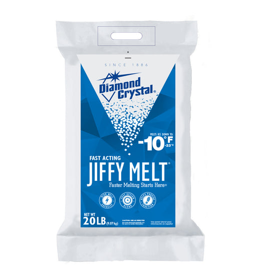 Diamond Crystal Jiffy Melt Blended Ice Melt 20 lb. Crystal