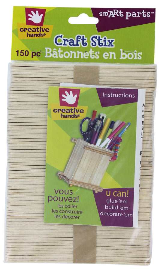 Creative Hands 9976E 4.5" Craft Stixs 150 Count (Pack of 3)