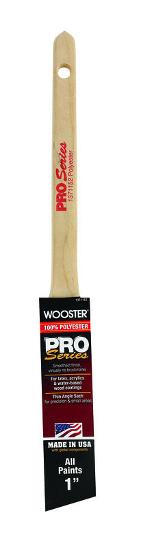 Wooster  Pro Series  1 in. W Angle  Paint Brush