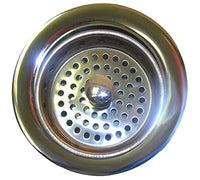 Extra Heavy Duty Kitchen Sink Strainer, Chrome Plated Brass