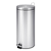 Honey-Can-Do 8 gal Silver Stainless Steel Step-On Trash Can