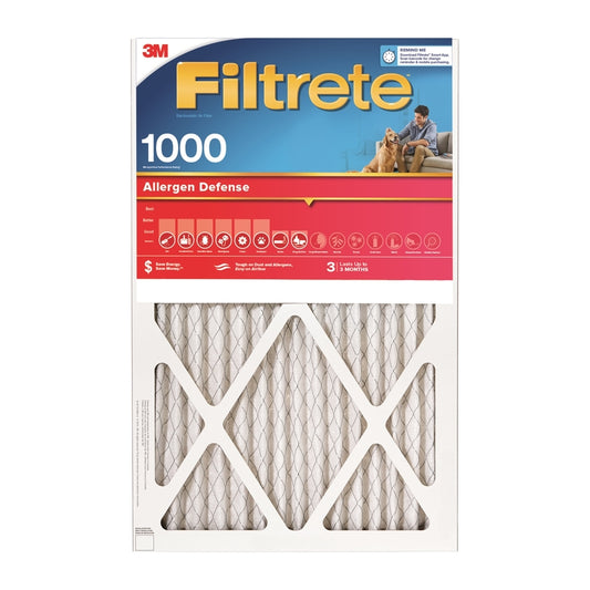 3m Allergen Reduction Filter Electrostatic 12 " X 36 " X 1 " Electrostatic 1000 Mpr Merv 11 (Case of 6)