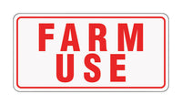 Alum Sign Farm Use 6x12