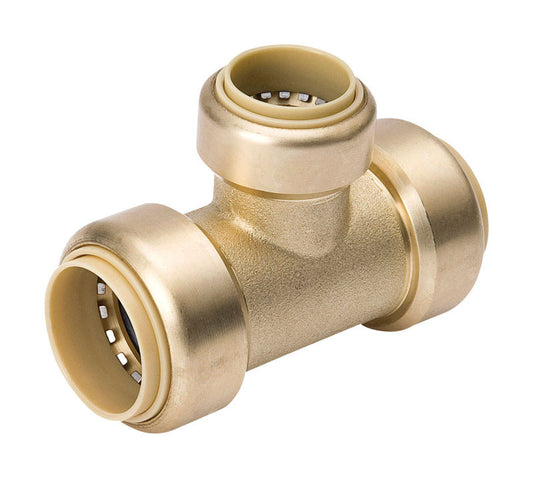 BK Products  ProLine  3/4 in. Push   x 3/4 in. Dia. Push  Brass  Reducing Tee