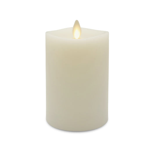 Matchless Darice Ivory Vanilla Honey Scent Pillar Flameless Flickering Candle 6.5 in. H x 3 in. Dia. (Pack of 4)