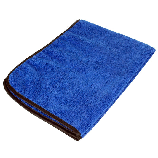 Peak Cotton/Polyester Blue Microfiber Drying Towel 0.5 Thick x 24 L x 16 W in.