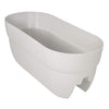 Bloomers Railing Planter with Drainage Holes – 24" – White