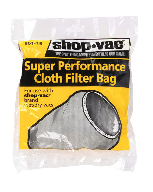 Shop-Vac 7 in.   L X 0.5 in.   W Cloth Filter Bag 1 pk
