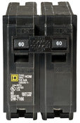 Square D Hom260cp 60a 2p 120/240v Standard Miniature Circuit Breaker Plug-In Mount