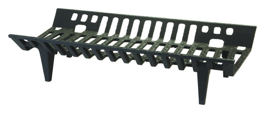 Vestal Black Painted Cast Iron Fireplace Grate 4 H x 27 W x 15 D in. for Indoor/Outdoor