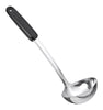 Good Cook  12 in. L Black/Silver  Stainless Steel  Ladle