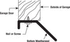 Prime-Line Black Vinyl Weatherstrip For Garage Doors 9 ft. L X 1-3/8 in.