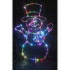 Celebrations  LED  Multi  48 in. Yard Decor  Micro Dot Silhouette Snowman