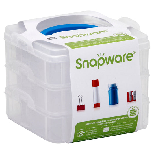 Snapware Snap N Stack 5.3 in.   H X 6.7 in.   W X 6.0 in.   D Stackable Storage Box