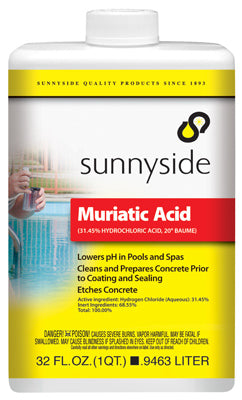 Sunnyside Muriatic Acid 32 oz Liquid (Pack of 12)