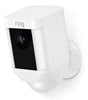Ring Spotlight Camera Battery Powered Outdoor White Wi-Fi Security Camera