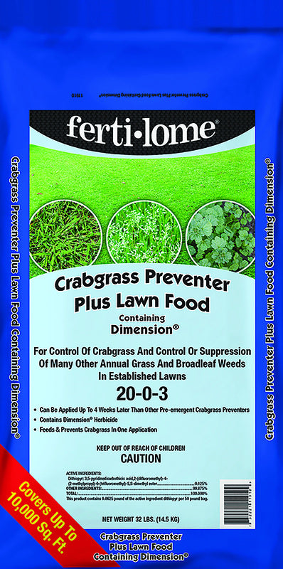 Ferti-Lome  20-0-3  Crabgrass Preventer with Fertilizer  For All Grass Types 32 lb. 10000 sq. ft.
