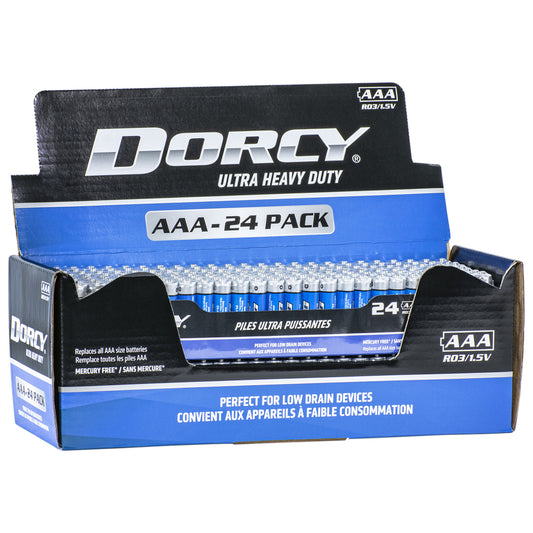 Dorcy Ultra Heavy Duty AAA Alkaline Batteries 24 pk Carded