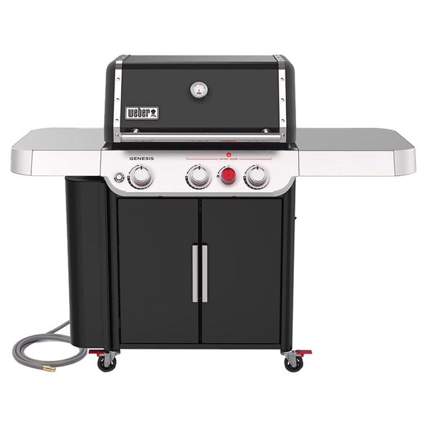 Parrilla a gas natural Weber Genesis SI-E-330 de 3 quemadores, color negro