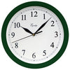 Equity 25205 10 Hunter Green Plastic Wall Clock