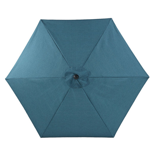 Living Accents  9 ft. Tiltable Blue  Eastport  Market Umbrella