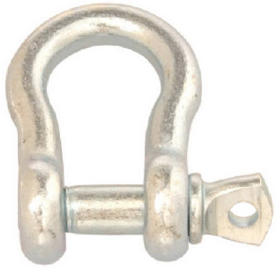 Screw Pin Anchor Shackle, Zinc-Plated, 1-In.