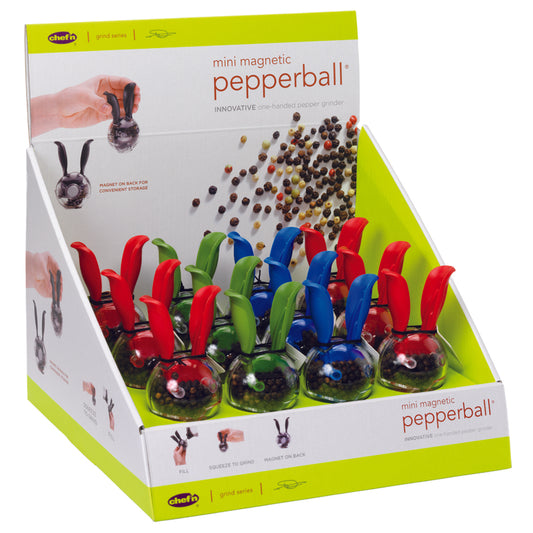 Chef'n Assorted Plastic Mini Magnetic Pepperball (Pack of 12)