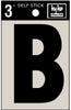 Hy-Ko 3 in. Black Vinyl Letter B Self-Adhesive 1 pc. (Pack of 10)