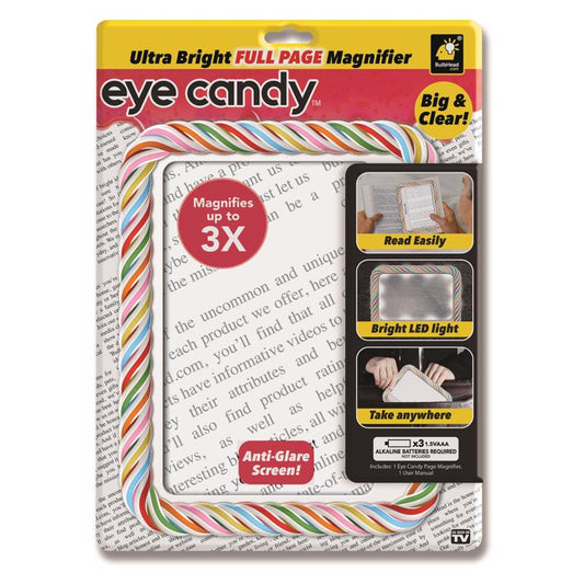 BulbHead Eye Candy Full Page Magnifier Glass 1 pk